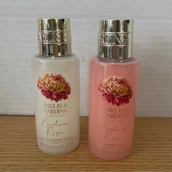 Baylis and Harding England Boudoire Rose Bath and Body Set 5 Piece New Sealed - Picture 3 of 7